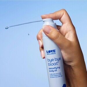 Love Wellness Bye Bye Bloat Detoxifying Body Oil Skin Relief Massage Oil Femcare